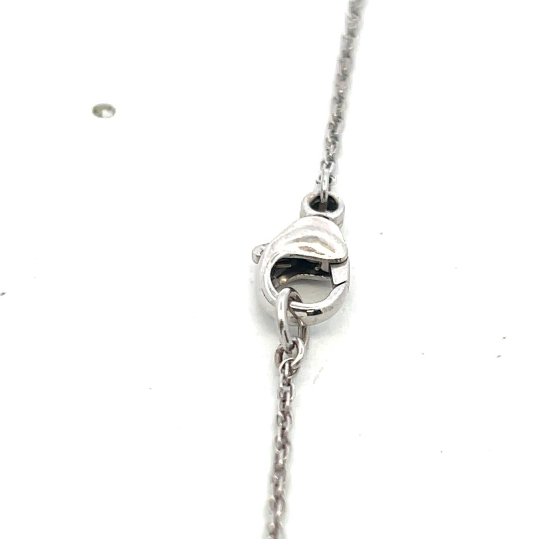 14K Two Tone Gold/Plat Pendant Necklace with 2.6 Carat Old European H SI Diamond