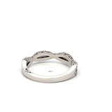 Tacori 0.35 Carat Round Brilliant G VS1 Diamond 18 Karat White Gold Band Ring