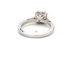 Tacori 1.00 Carat CZ 0.30 Carat Round Brilliant Diamond 18K WG Semi Mount Ring