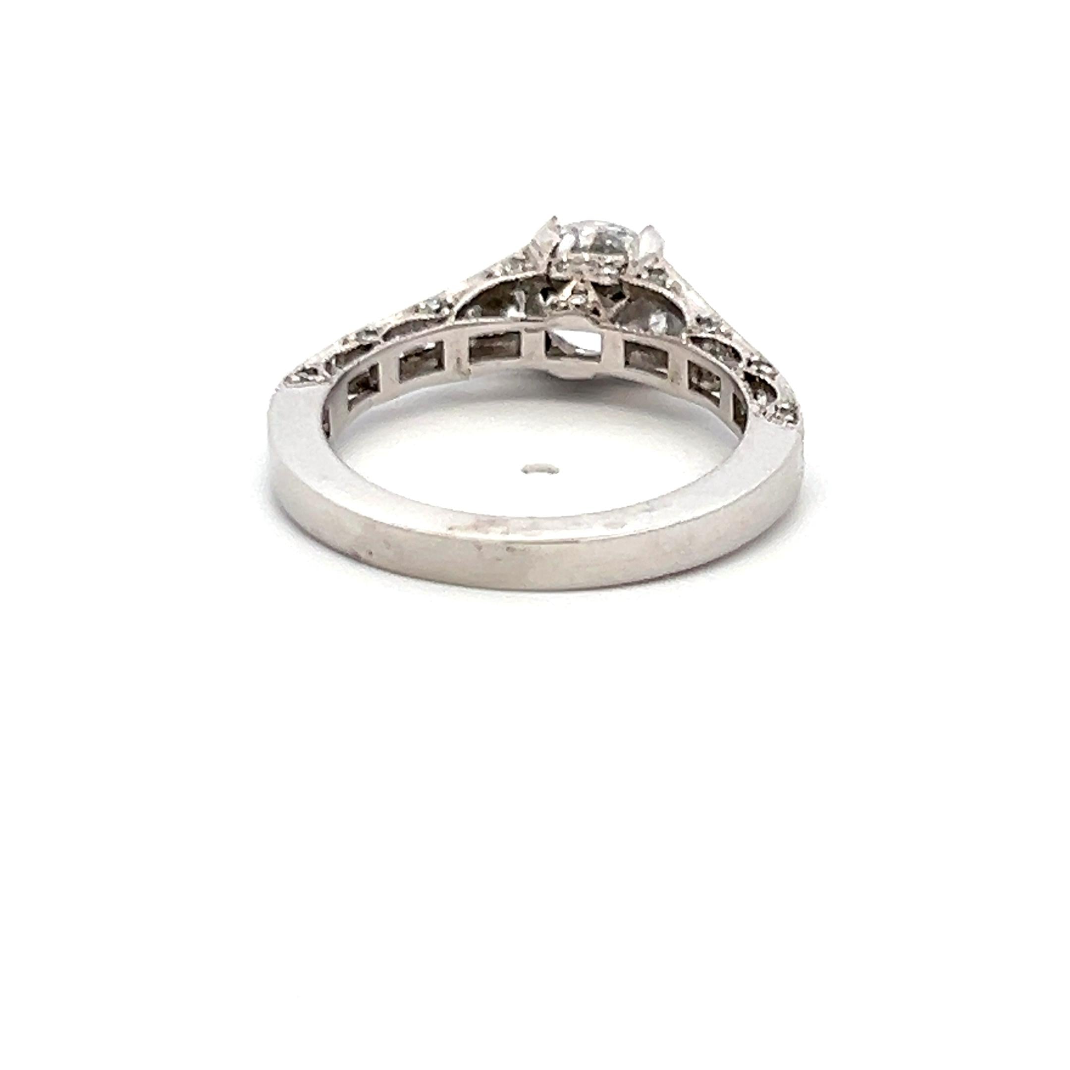 Tacori 18K White Gold Engagement Ring 1ct Lab-Grown and 0.62ct Natural Diamonds