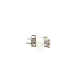 0.64 Carat Round Brilliant E SI1 Diamond 14 Karat White Gold Stud Earrings