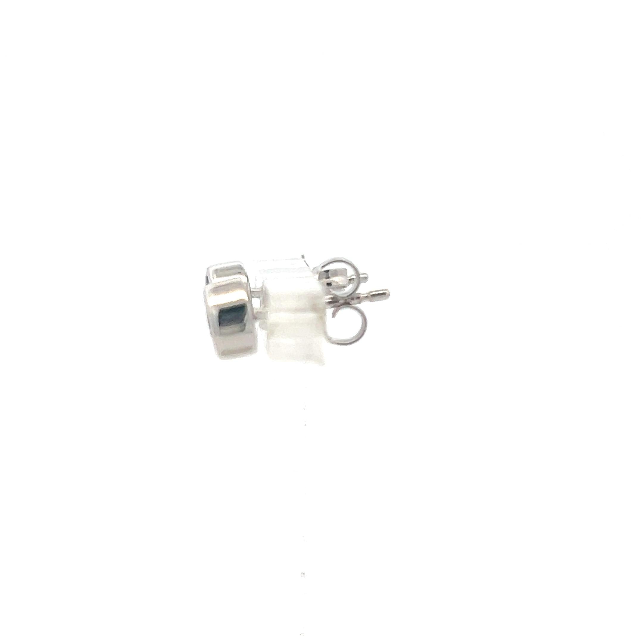 0.25 Carat Round Brilliant F SI1 Diamond 14 Karat White Gold Stud Earrings