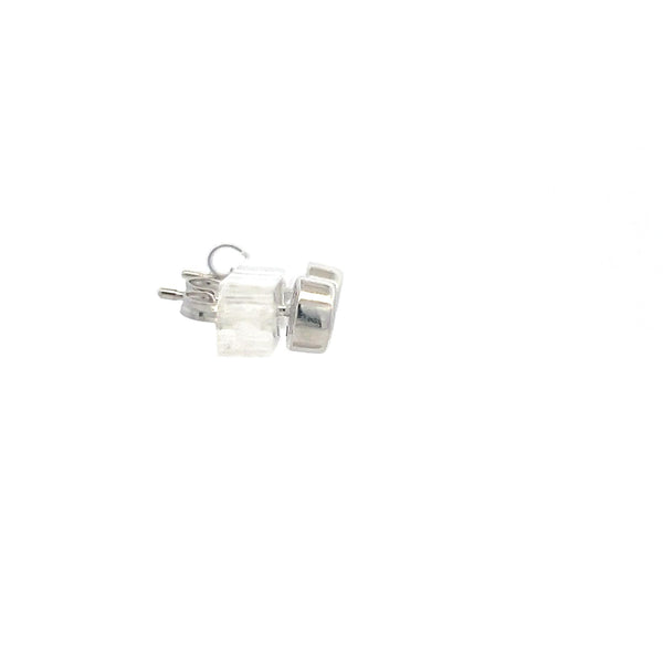 0.25 Carat Round Brilliant F SI1 Diamond 14 Karat White Gold Stud Earrings