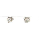 0.40 Carat Round Brilliant H SI1 Diamond 14 Karat White Gold Stud Earrings