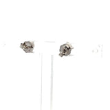 0.38 Carat Round Brilliant H SI1 Diamond 14 Karat White Gold Stud Earrings