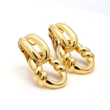 David Webb Vintage 18.50 Grams 18 Karat Yellow Gold Clip On Earrings