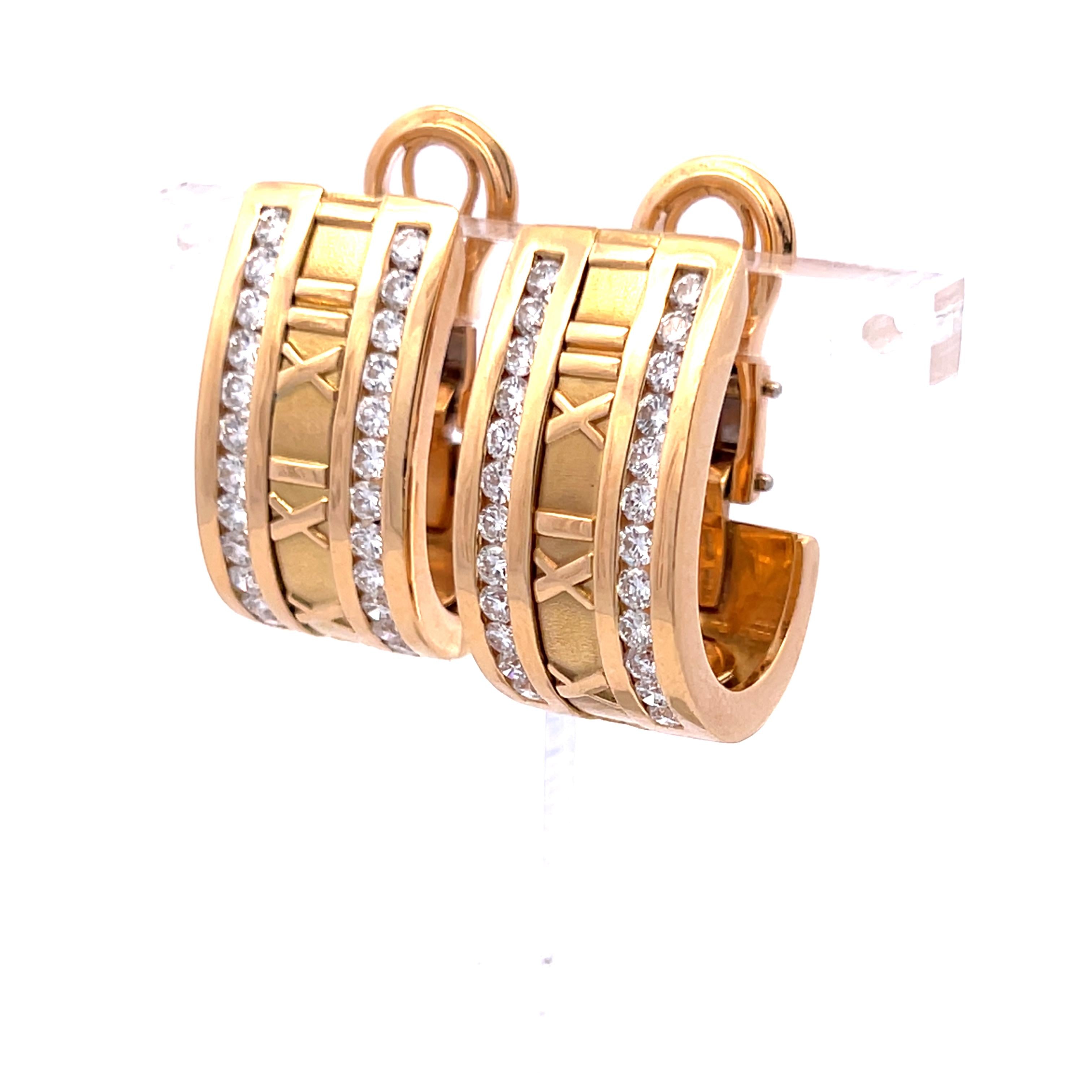 Tiffany & Co 1.15 Carat Round Diamond 18 Karat Yellow Gold Clip on Earrings