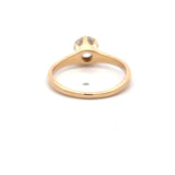 0.80 Carat Circular Brilliant Cut Diamond 14 Karat Yellow Gold Engagement Ring