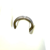 0.18 Carat Round Brilliant G VS1 Diamond 18 Karat White Gold Engagement Ring