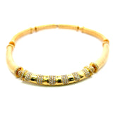 5.00 Carat Round Brilliant G VS1 Diamond 18 Karat Yellow Gold Choker Necklace