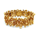 Cesare De Vecch Vintage 72.10 Grams 18 Karat Yellow Gold Link Bracelet