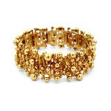 Cesare De Vecch Vintage 72.10 Grams 18 Karat Yellow Gold Link Bracelet