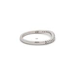 0.20 Carat Round Brilliant H VS1 Diamond 14 Karat White Gold Band Ring