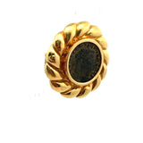 Antique 17.80 Grams 18 Karat Yellow Gold Coin Pin Brooch