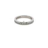 Tiffany & Co 0.40 Carat Round Brilliant F VS1 Diamond Platinum Wedding Band Ring