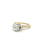 0.84 Carat Circular Brilliant Cut J-SI1 Diamond 14K Gold Engagement Ring