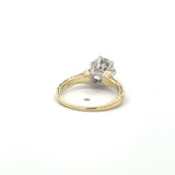 0.84 Carat Circular Brilliant Cut J-SI1 Diamond 14K Gold Engagement Ring