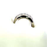 1.00 Carat Round Brilliant G VS1 Diamond 18 Karat White Gold Band Ring