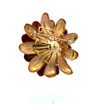 0.10 Carat Round Brilliant G SI1 Diamond 18 Karat Yellow Gold Pin Brooch