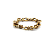 Vintage 60.20 Grams 18 Karat Yellow Gold Link Bracelet