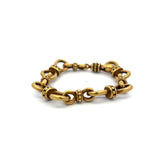 Vintage 60.20 Grams 18 Karat Yellow Gold Link Bracelet