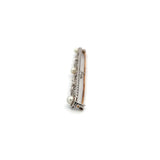 0.15 Carat Old European Cut H VS1 Diamond 18 Karat Two Tone Gold Pin Brooch