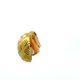 David Webb Vintage 50.00 Grams 18 Karat Yellow Gold Clip On Earrings