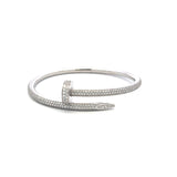 Cartier 2.26 Carat Diamond 18 Karat White Gold Juste Un Clou Bracelet