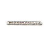 0.15 Carat Old European Cut H VS1 Diamond 18 Karat Two Tone Gold Pin Brooch