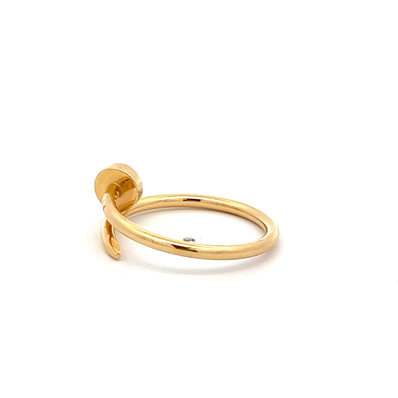 Cartier Vintage 3.70 Grams Size 55 18 Karat Yellow Gold Juste Un Clou Ring