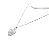 0.25 Carat Round Brilliant G SI1 Diamond 14 Karat White Gold Pendant Necklace