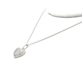 0.25 Carat Round Brilliant G SI1 Diamond 14 Karat White Gold Pendant Necklace