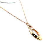 0.48 Carat Round Brilliant G VS1 Diamond 18 Karat Rose Gold Pendant Necklace