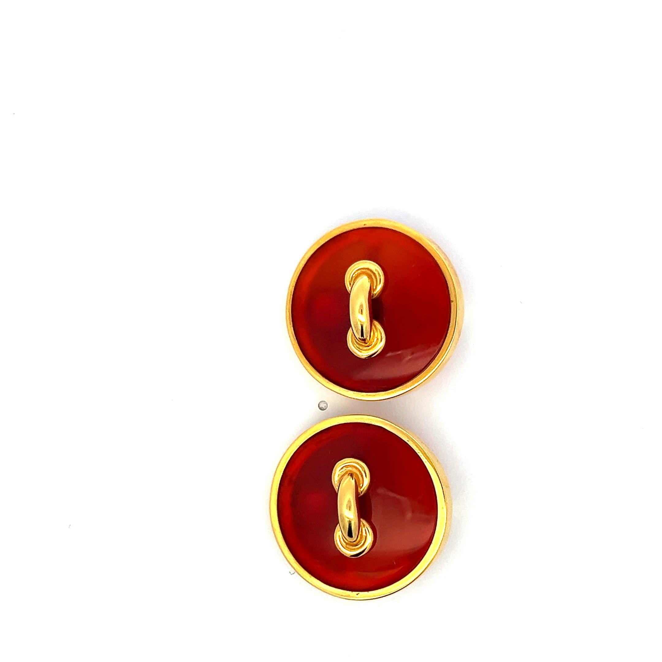 Aldo Cipullo Vintage 18K Yellow Gold Clip-On Earrings 35.5 Grams