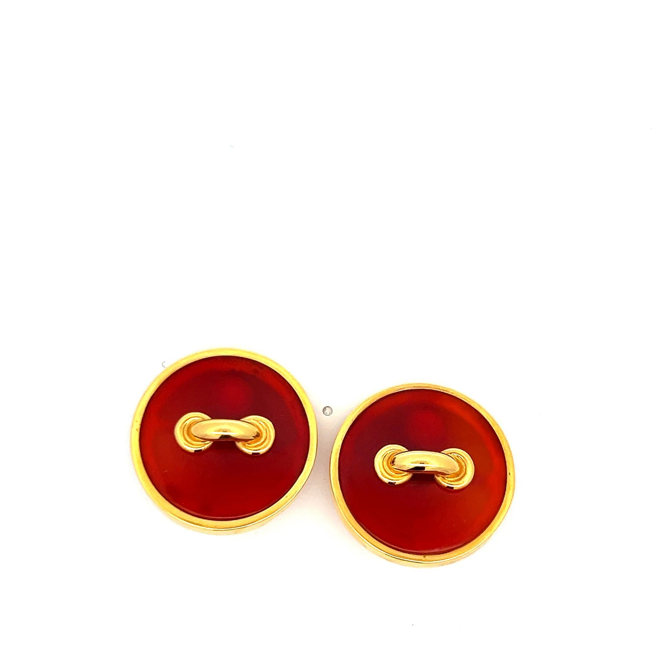 Aldo Cipullo Vintage 18K Yellow Gold Clip-On Earrings 35.5 Grams