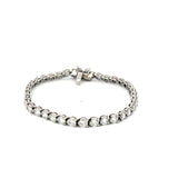 Tiffany & Co 6.53 Carat Round and Marquis Diamond Platinum Tennis Bracelet