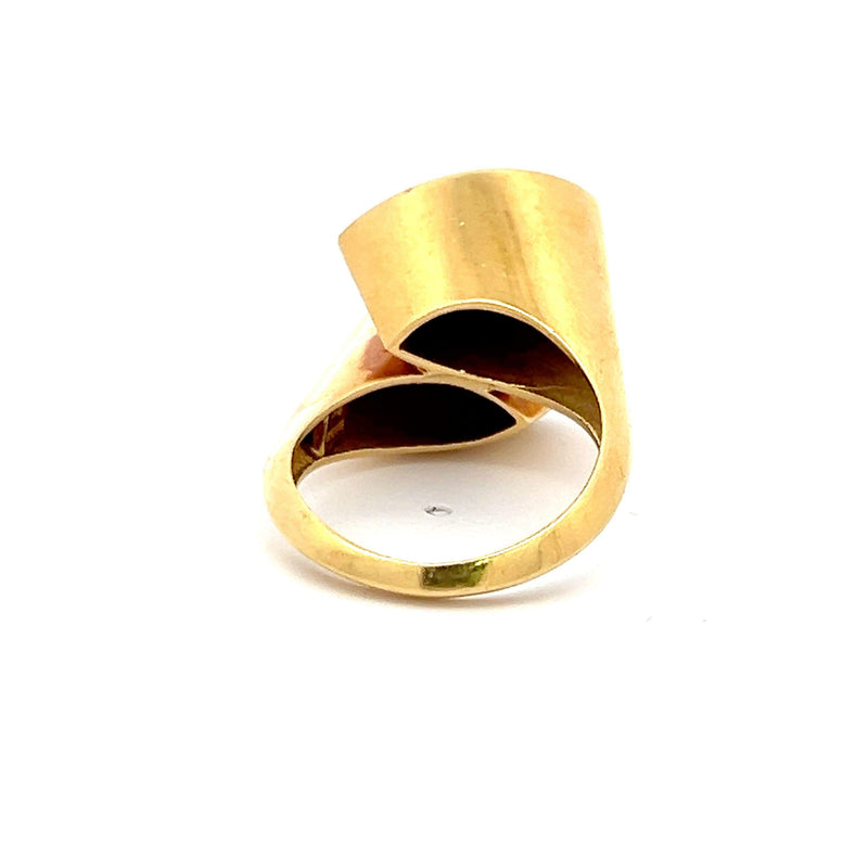 Tiffany & Co Vintage 9.60 Grams 18 Karat Yellow Gold Initial Ring