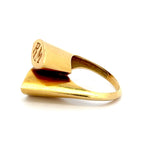 Tiffany & Co Vintage 9.60 Grams 18 Karat Yellow Gold Initial Ring