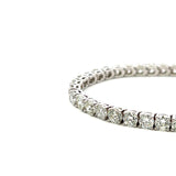 18.70 Carat Round Brilliant G Diamond 18 Karat White Gold Tennis Bracelet