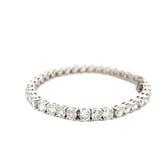 18.70 Carat Round Brilliant G Diamond 18 Karat White Gold Tennis Bracelet