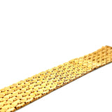 Vintage 68.90 Grams French Retro 18 Karat Yellow Gold Retro Bracelet