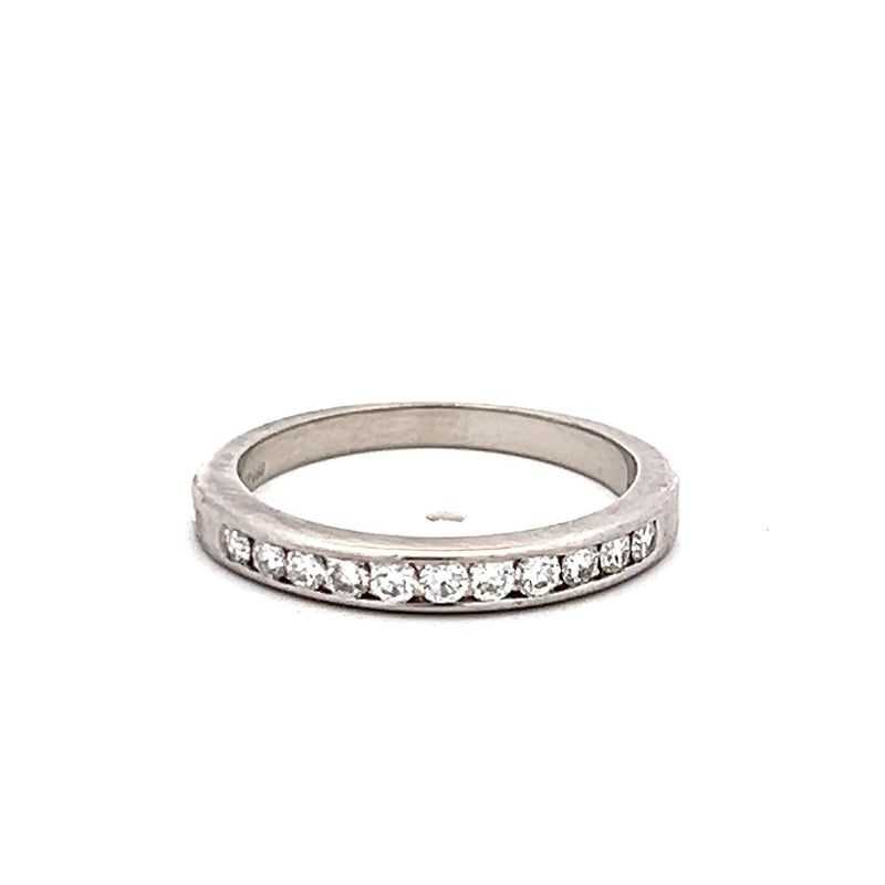 Tiffany & Co 0.33 Carat Round Brilliant Diamond Platinum Half-Eternity Ring