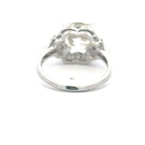 3.44 Carat Old European Cut O-J SI2-VS1 Diamond Platinum Art Deco Ring