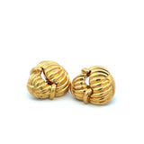 David Webb Vintage 25.90 Grams 18 Karat Yellow Gold Clip On Earrings