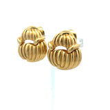 David Webb Vintage 25.90 Grams 18 Karat Yellow Gold Clip On Earrings