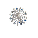 Oscar Heyman 2.72 Carat Sapphire 1.48 Carat Round Diamond Platinum Pin Brooch