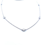 Tiffany & Co 1.00 Carat Round Brilliant G VS1 Diamond Platinum Link Necklace