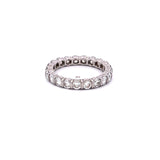 Tiffany & Co 2.10 Carat Round Brilliant Diamond Platinum Wedding Band Ring