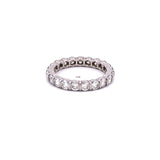 Tiffany & Co 2.10 Carat Round Brilliant Diamond Platinum Wedding Band Ring