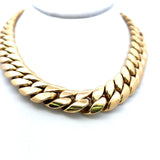 Vintage 71.40 Grams 18 Karat Yellow Gold Cuban Link Necklace